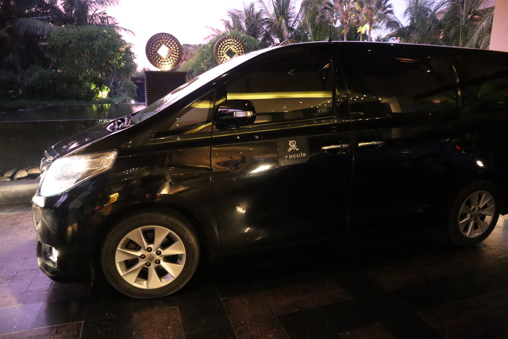 St. Regis Bali – Complimentary airport transfer