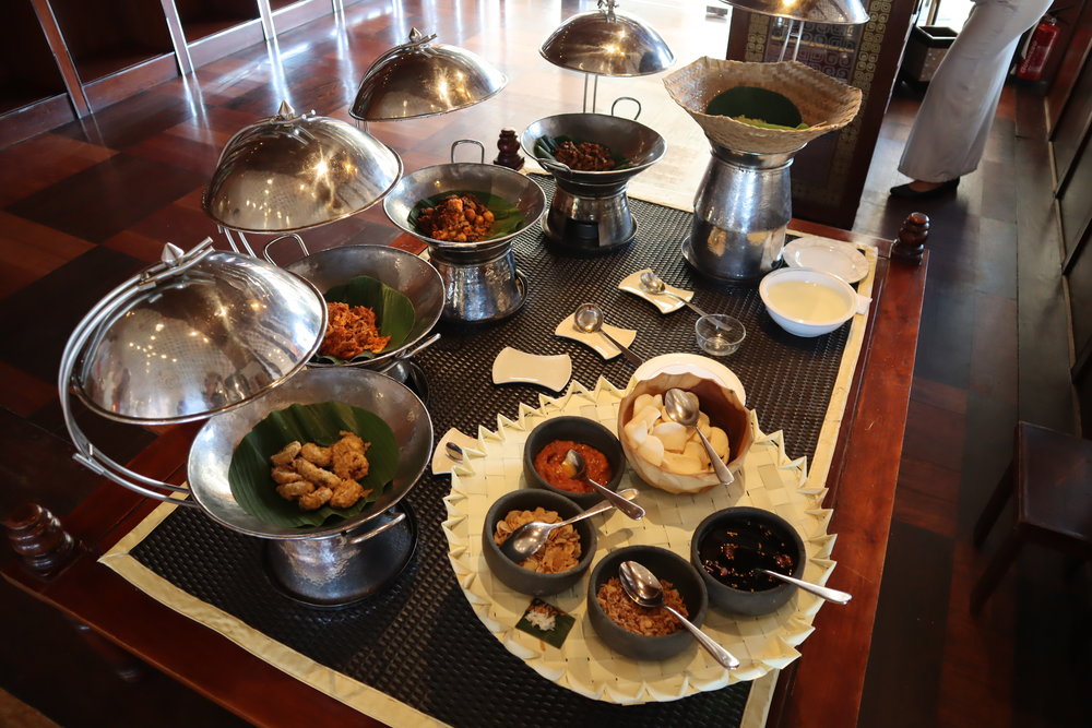 St. Regis Bali – Traditional Indonesian spread