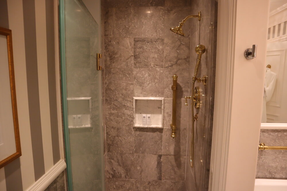 St. Regis New York – Madison Suite master bathroom shower