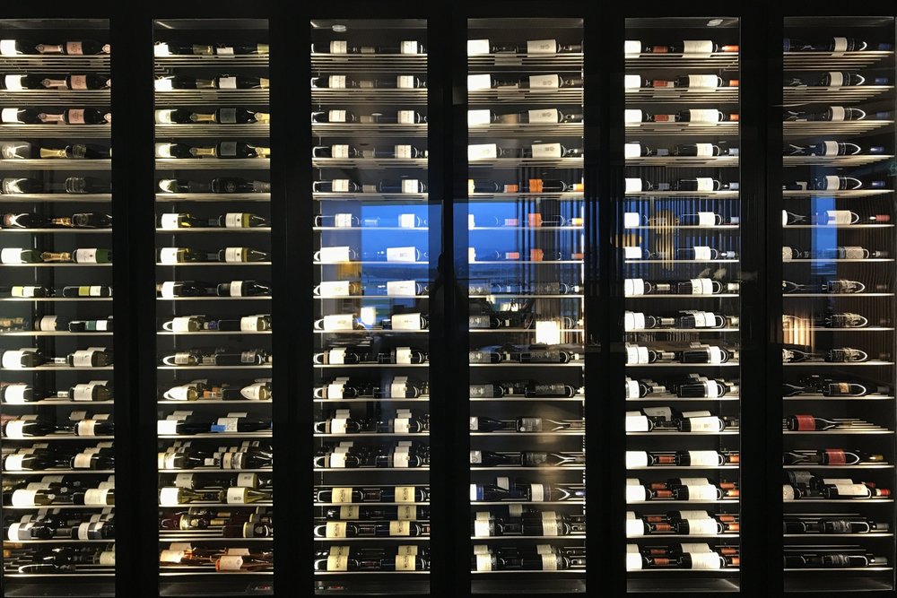 Swiss First Class Lounge Zurich – Wine humidor