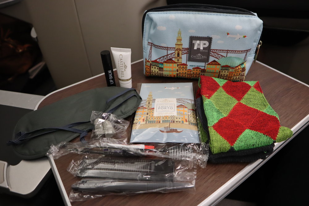 TAP Air Portugal business class – Amenity kit contents