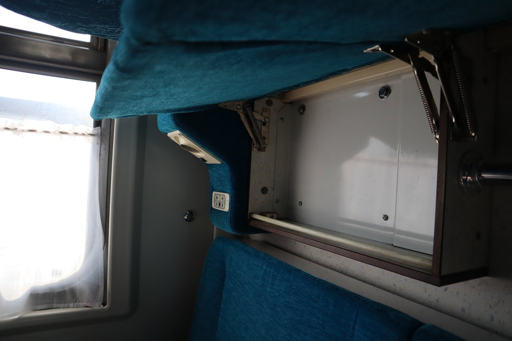 Trans-Mongolian Railway (RZD) Second Class – Storage compartments