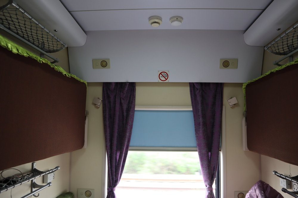 Trans-Mongolian Railway (UBTZ) Second Class – Stowed upper bunks