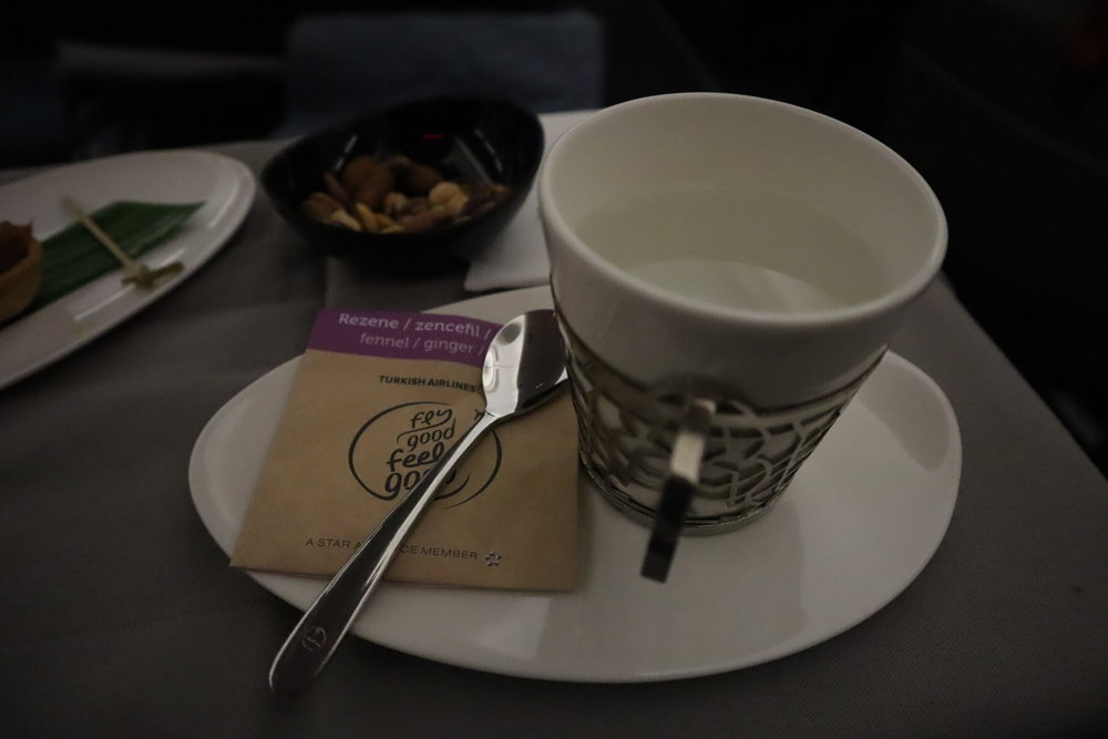 Turkish Airlines A330 business class – Wellness tea