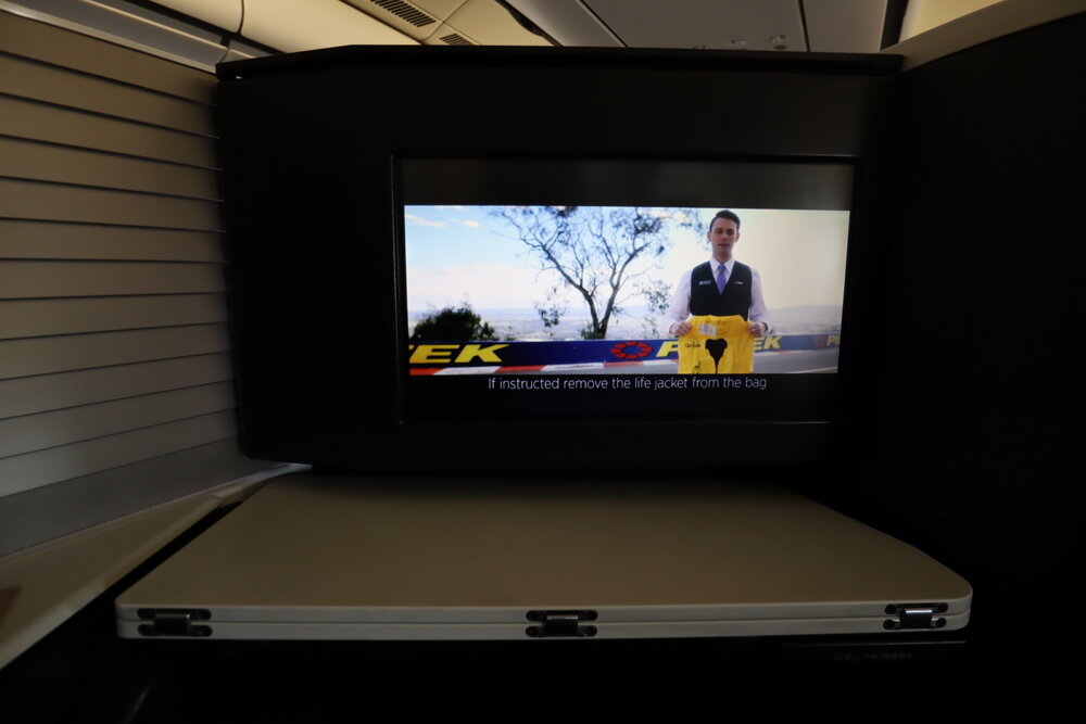 Virgin Australia business class – Safety video