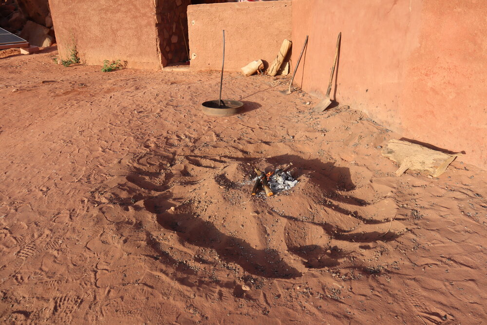 Traditional Bedouin dinner at Wadi Rum Bedouin Camp