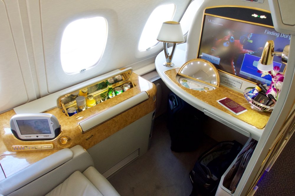 Emirates First Class, one of the world's best, can retail for $20,000+