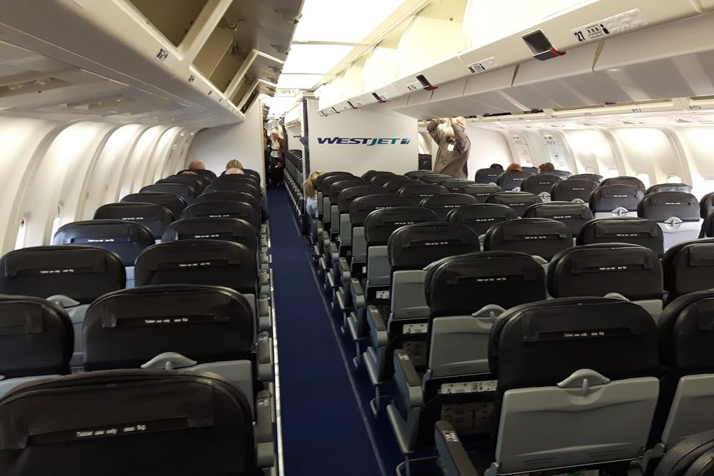 The WestJet 767, my most recent flight in economy class