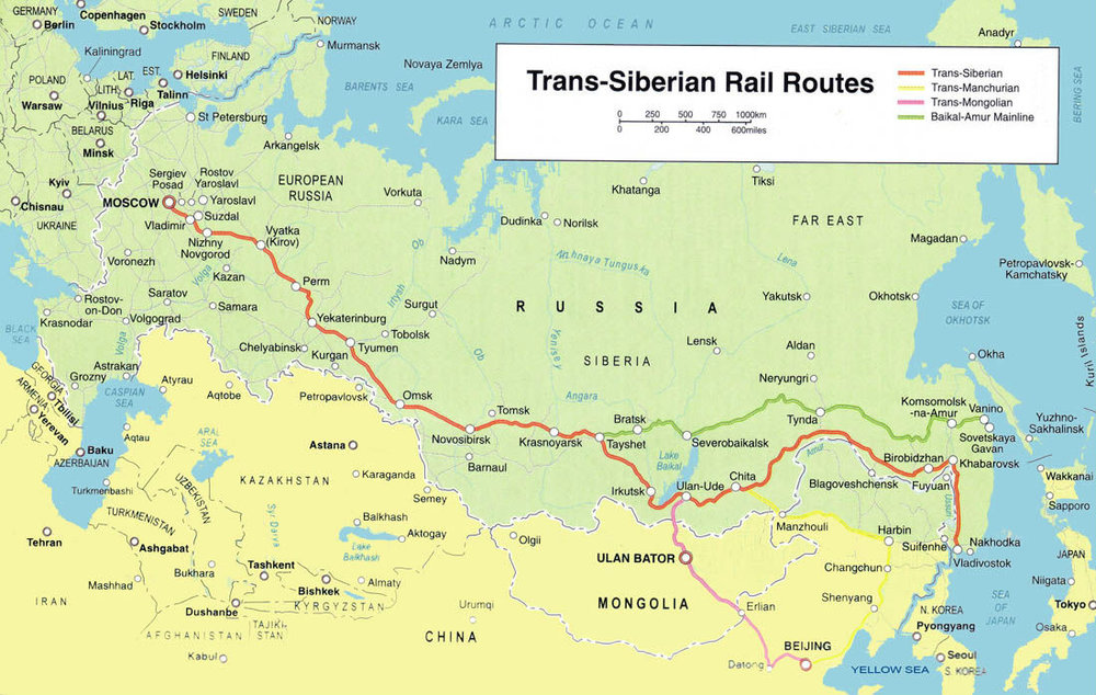 Trans-Siberian-Map