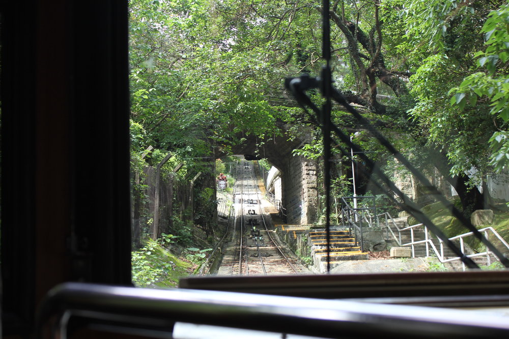 The Peak – Peak Tram view on the way up