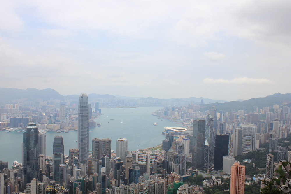 The Peak – View of Hong Kong Island from Lugard Road lookout