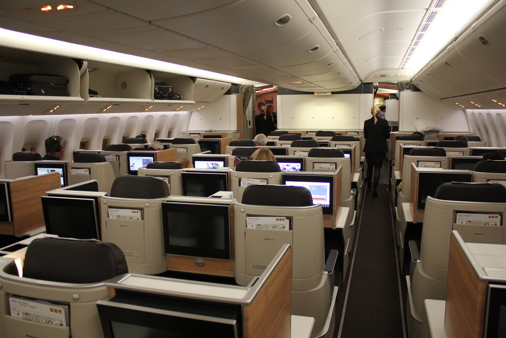 Swiss 777 business class – Cabin