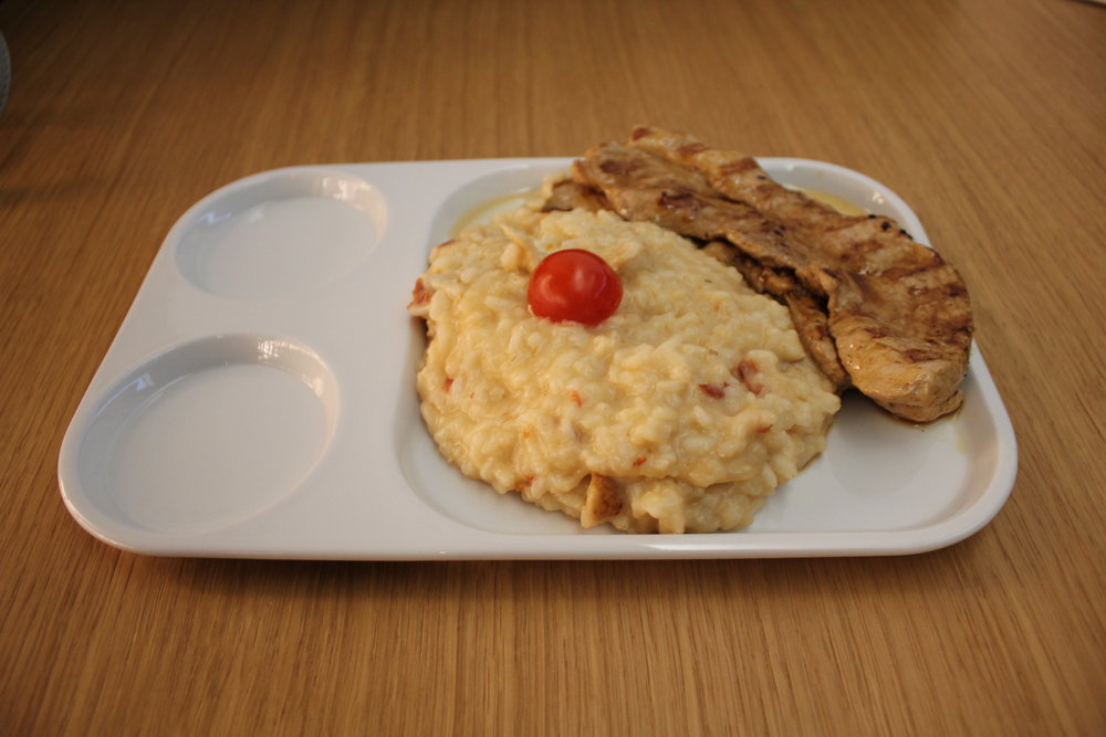 Swiss Senator Lounge Zurich – Rissotto and pork escalope