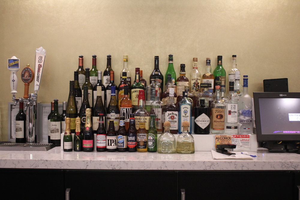 United Club Seattle – Liquor selection