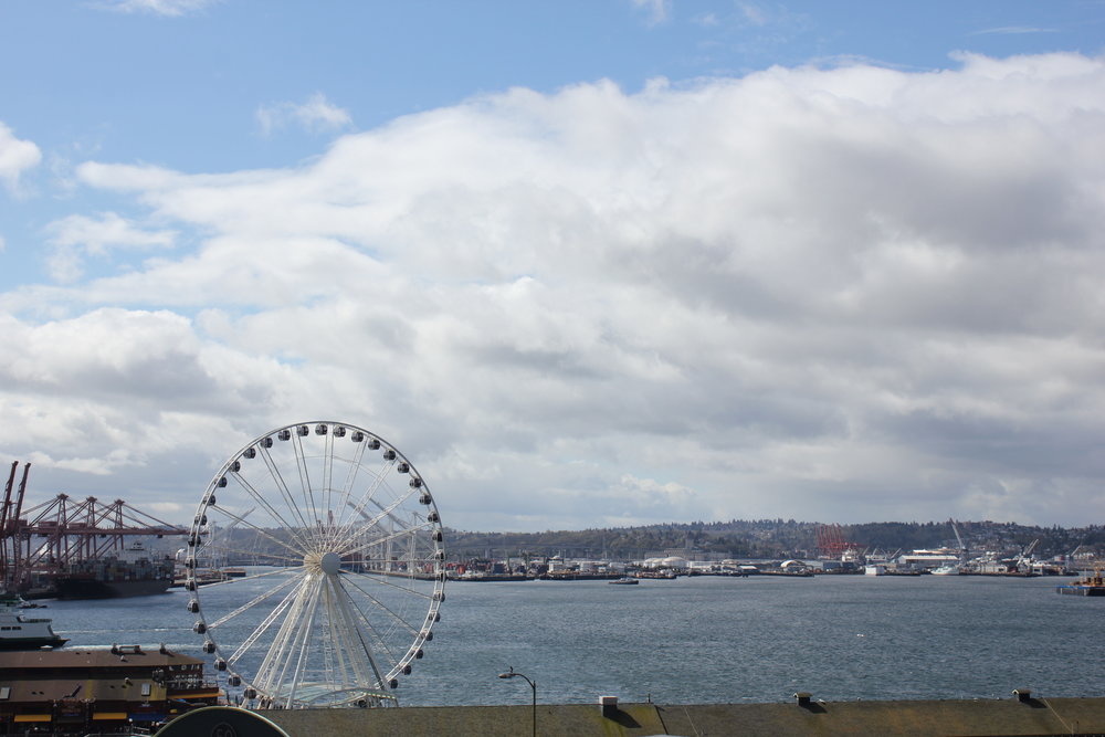 Pike Place Market – View of Elliott Bay