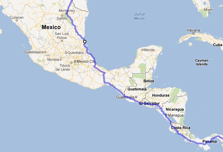 The Pan-American Highway through Mexico &amp; Central America