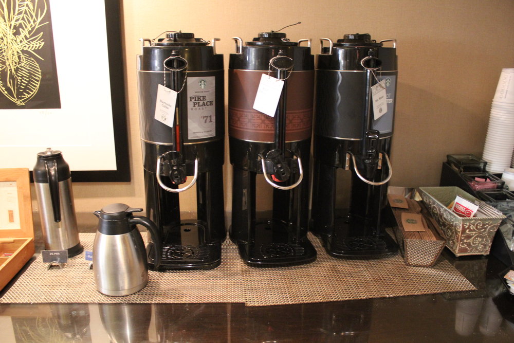 Sheraton Seattle – Sheraton Club Lounge coffee