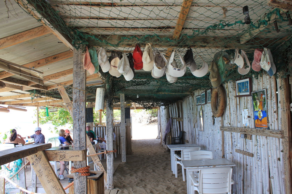 South Friar's Bay – Shipwreck Beach Bar interior