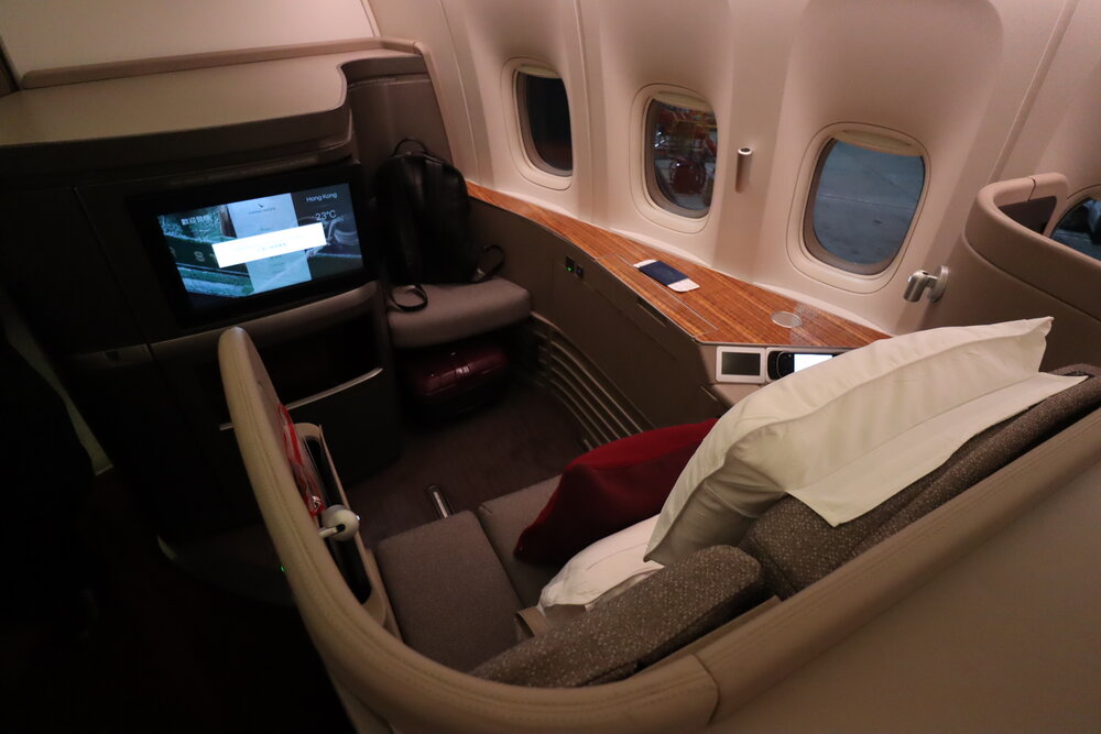 Cathay Pacific First Class – Seat 1K