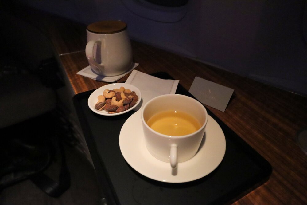 Cathay Pacific First Class – Green tea