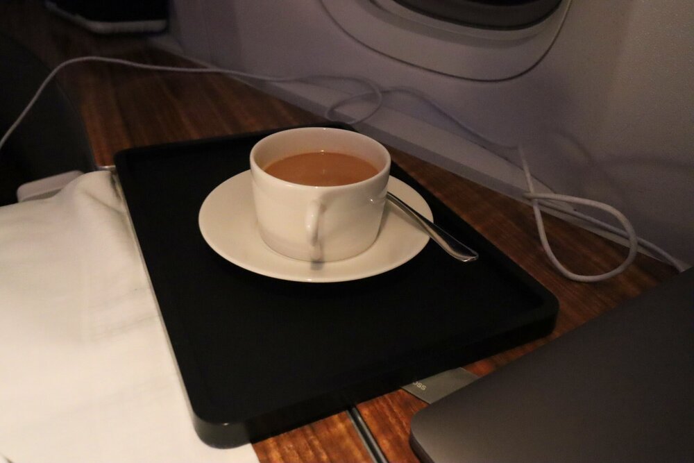 Cathay Pacific First Class – Hong Kong-style milk tea