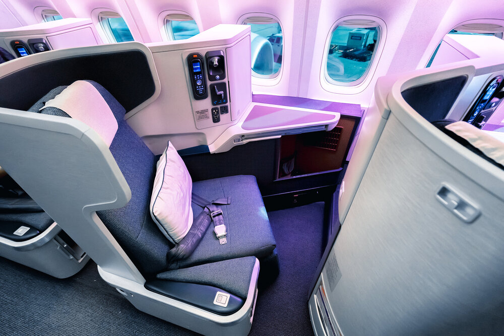 Cathay Pacific business class