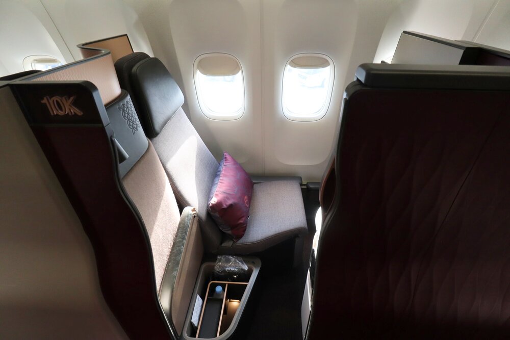 Qatar Airways 777 Qsuites business class – Seat 10K