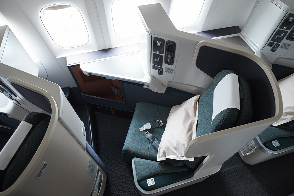 Cathay Pacific business class