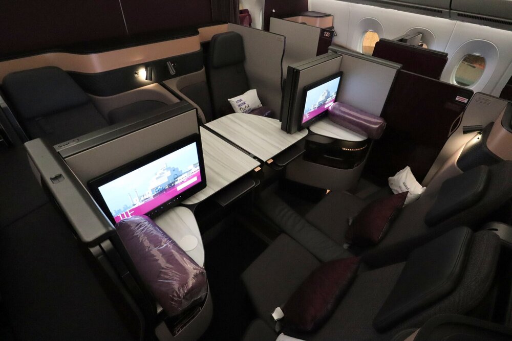 Qatar Airways A350 Qsuites business class