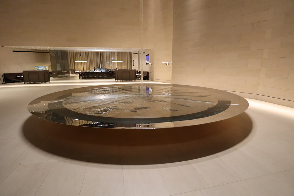 Qatar Airways Al Safwa First Class Lounge Doha – Water display