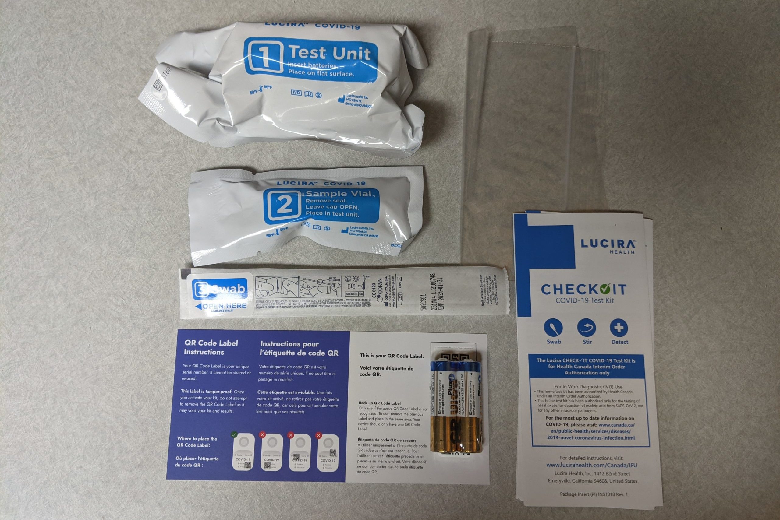 Switch Health RT-LAMP Test Kit – Contents