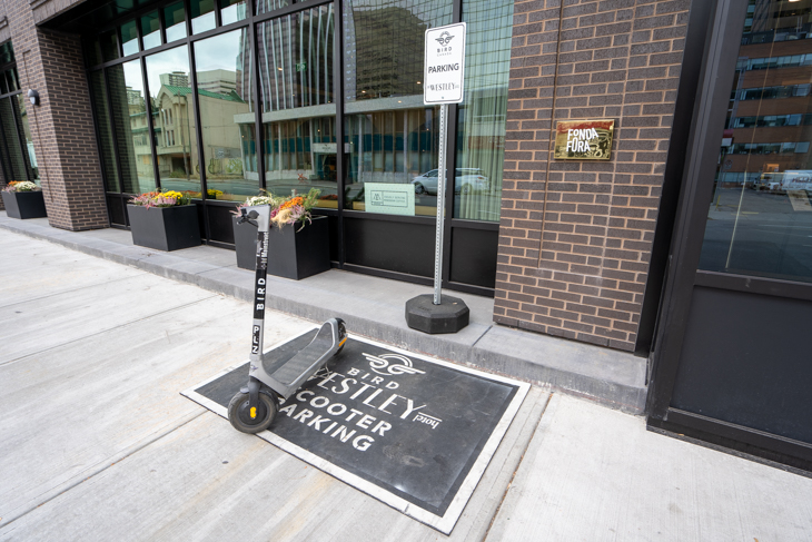 The Westley Calgary Downtown – Bird scooter station