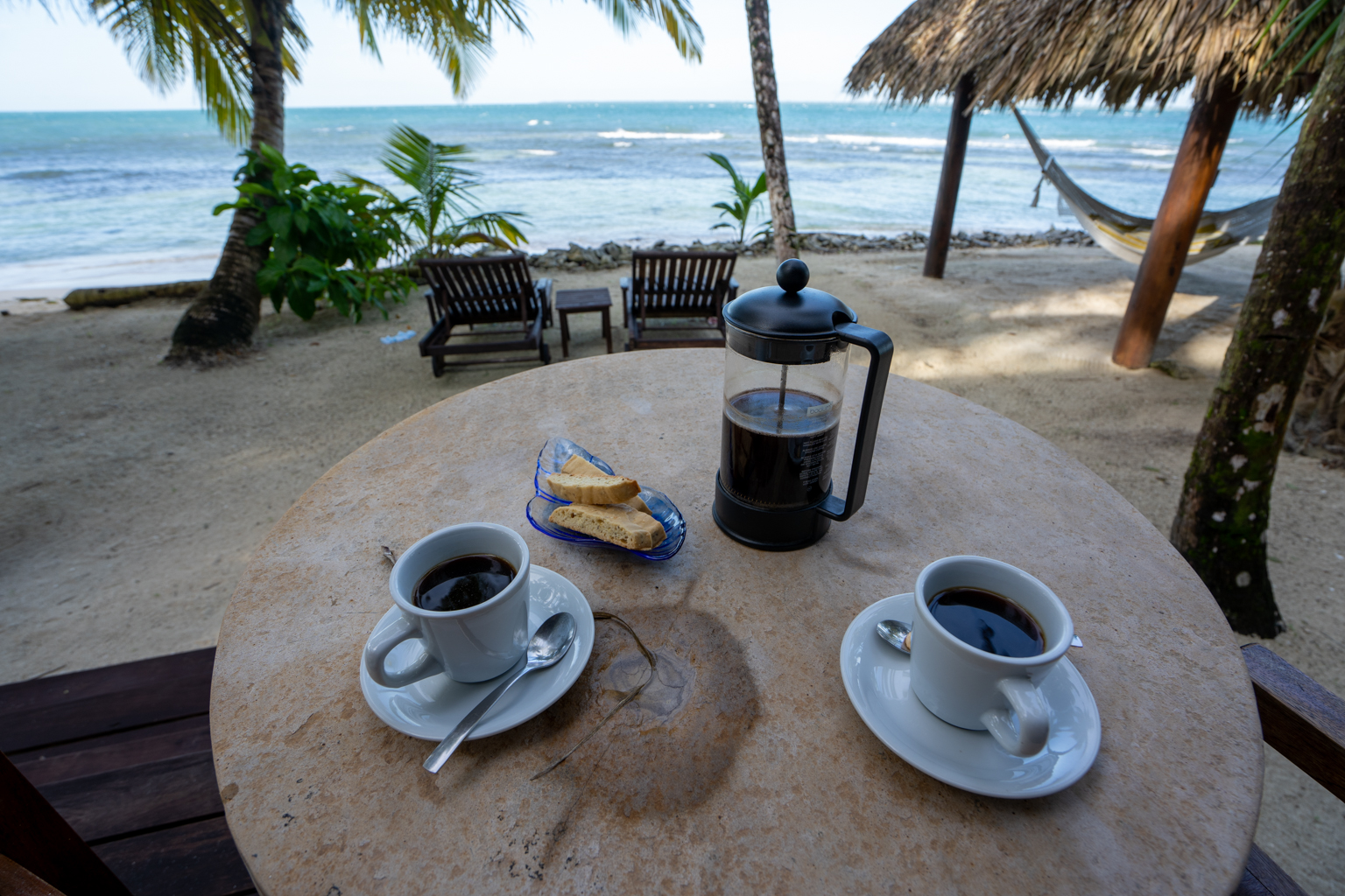 Calala Island – Morning coffee service