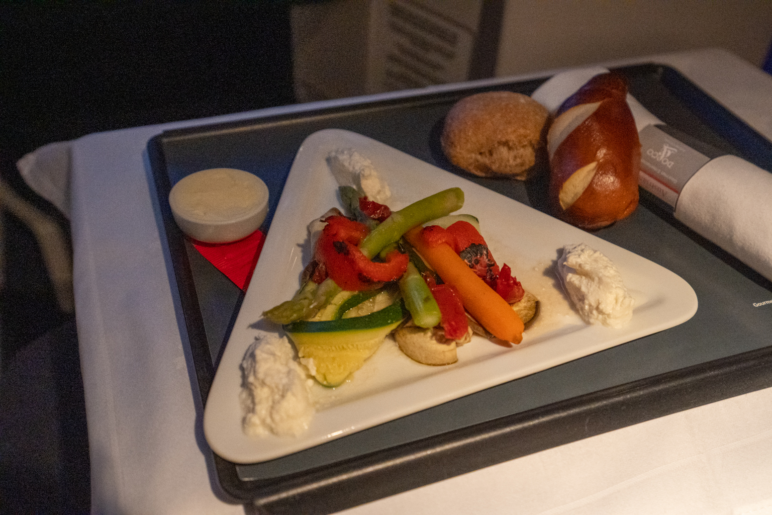 Austrian Airlines business class – Antipasti