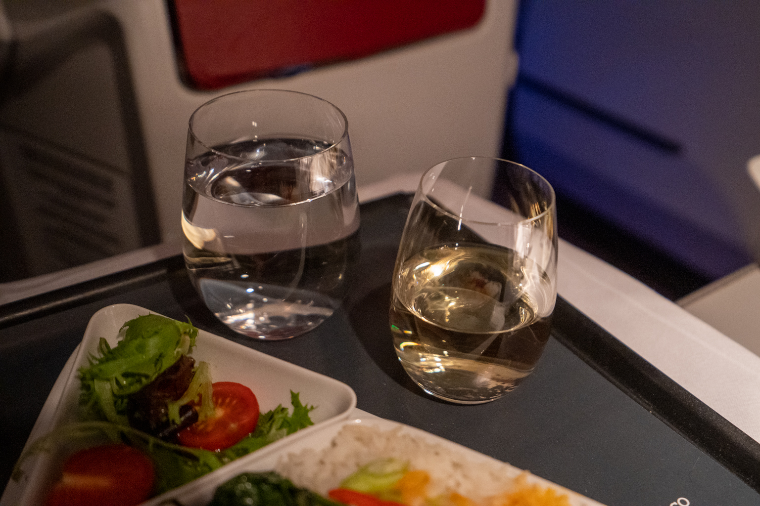 Austrian Airlines business class – Chardonnay