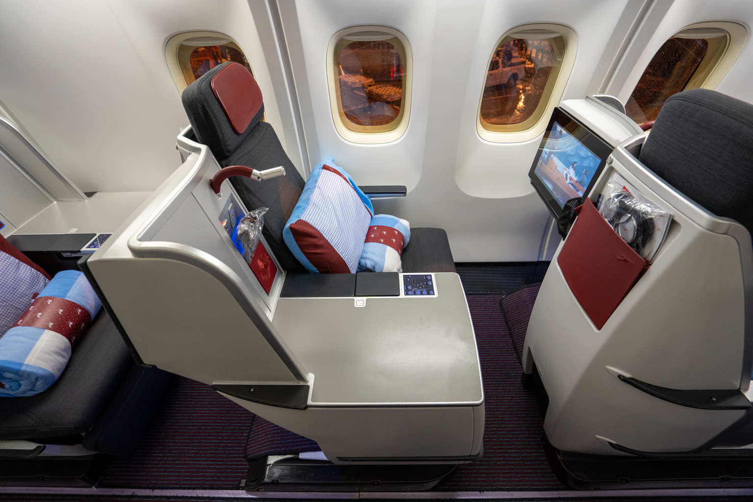 Austrian Airlines business class – Seat 7A