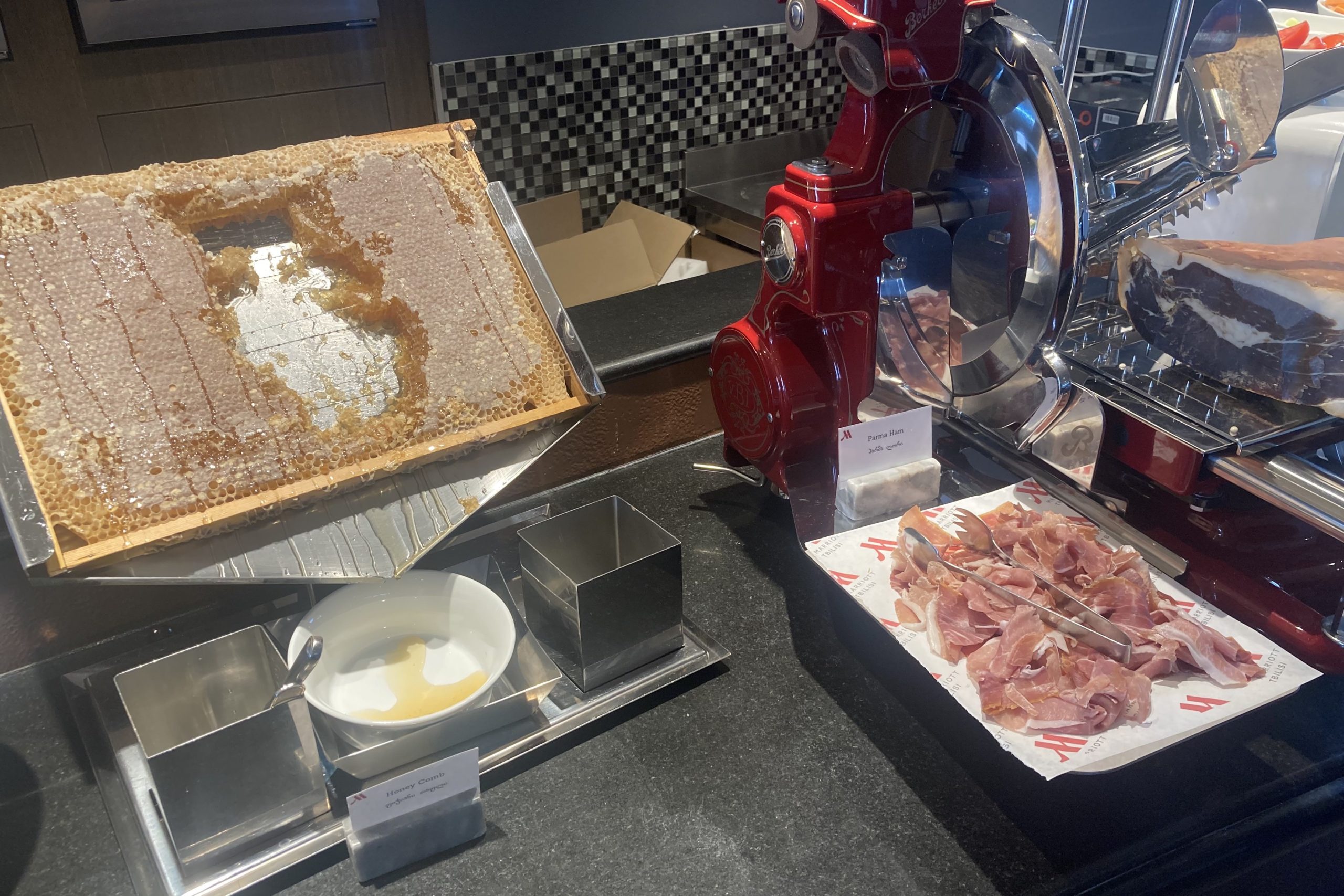 Tbilisi Marriott Hotel – Breakfast honey & ham