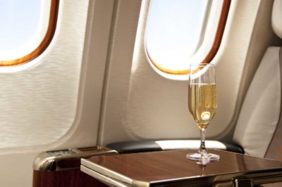 airplane wine champagne GLASS0516