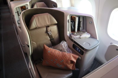 Singapore Airlines 787 Business Class 8
