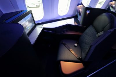 WestJet 787 business class