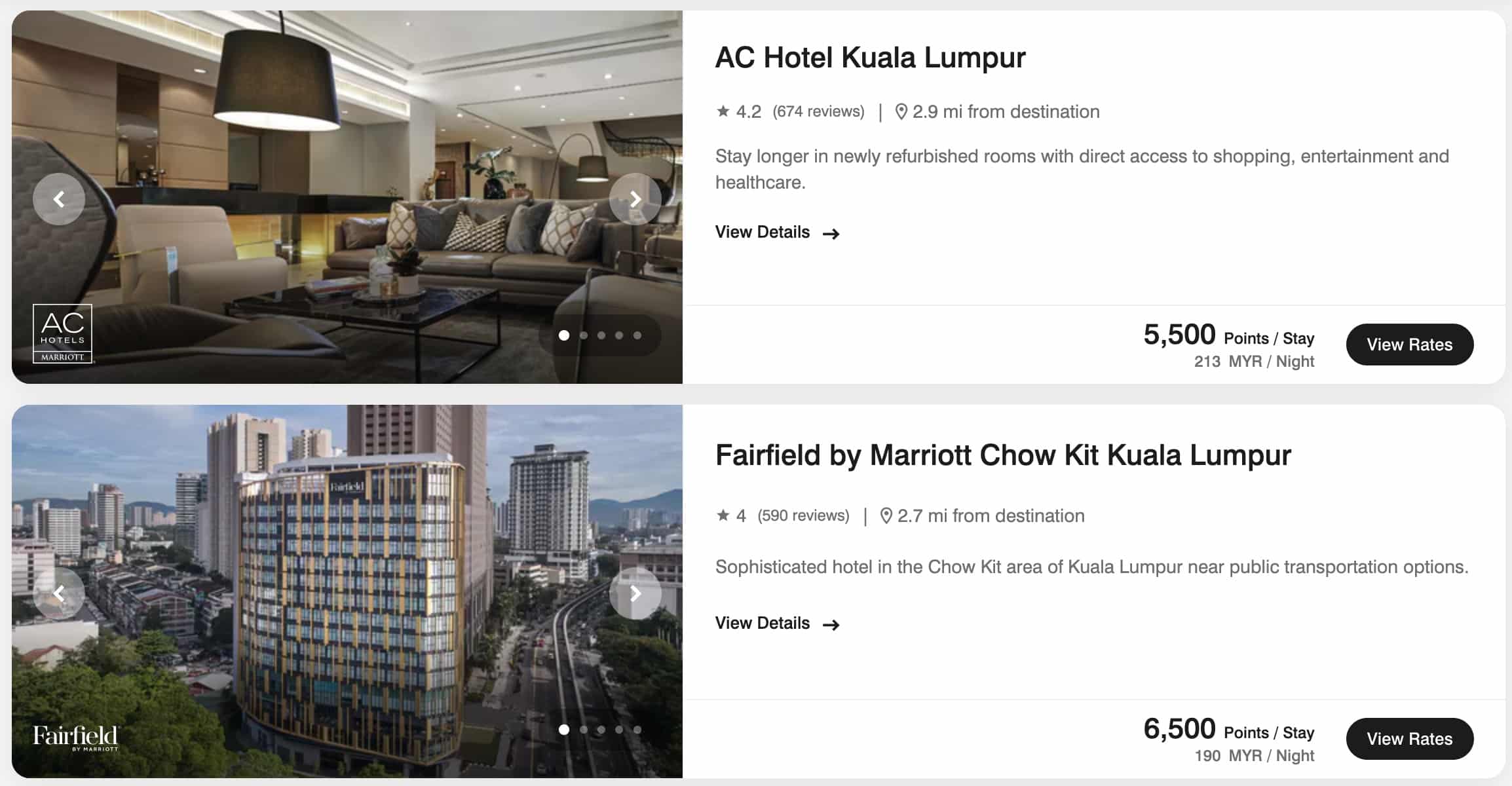 Marriott redemption sweet spots