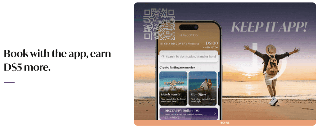 Earn $5 GHA Discovery dollars by booking on the app