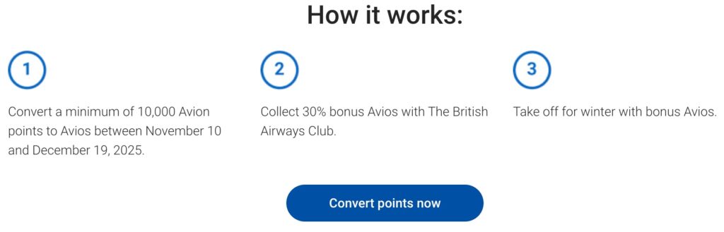 RBC British Airways Transfer Bonus Summer 2025 Instructions Avion Rewards 30 bonus British Airways Avios Stepspng