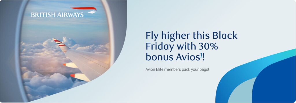 Avion Rewards 30 bonus British Airways November 2025