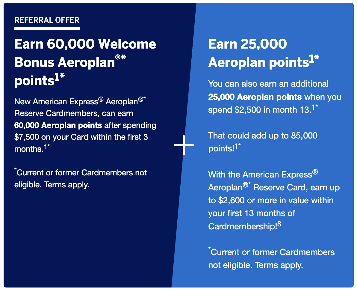 Amex Aeroplan Reserve August 2025
