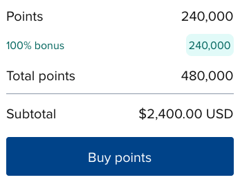 Hilton Bonus 240k Fall 2025