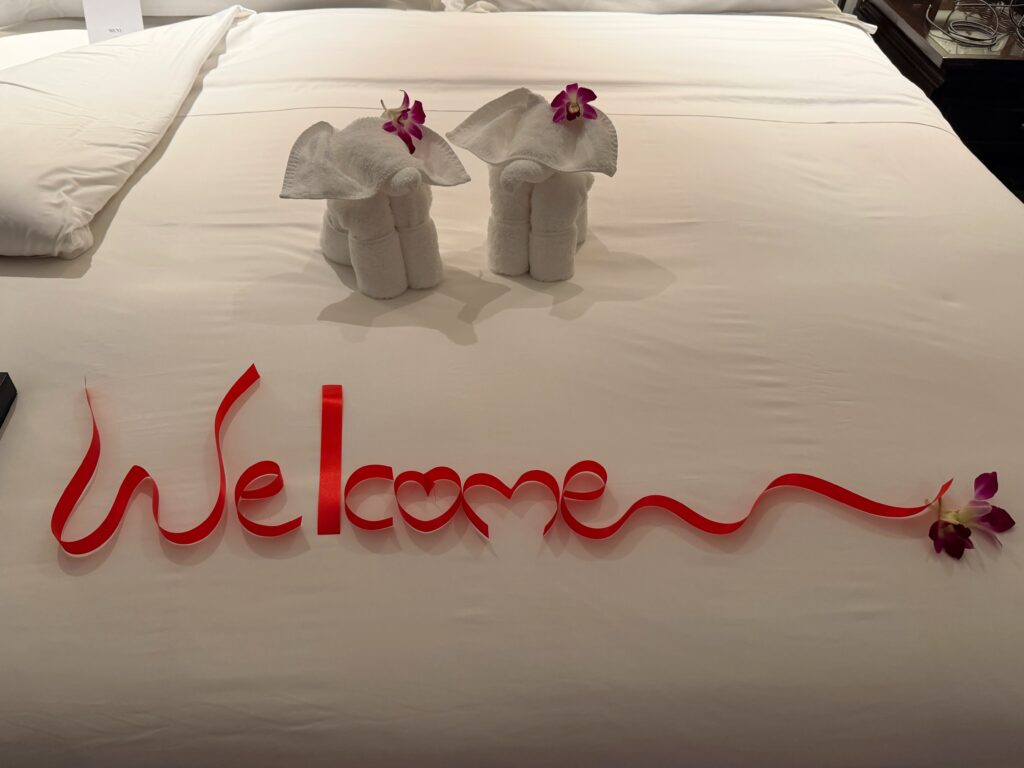 The Athenee Hotel Bangkok welcome setup