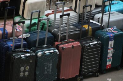 pile of luggages