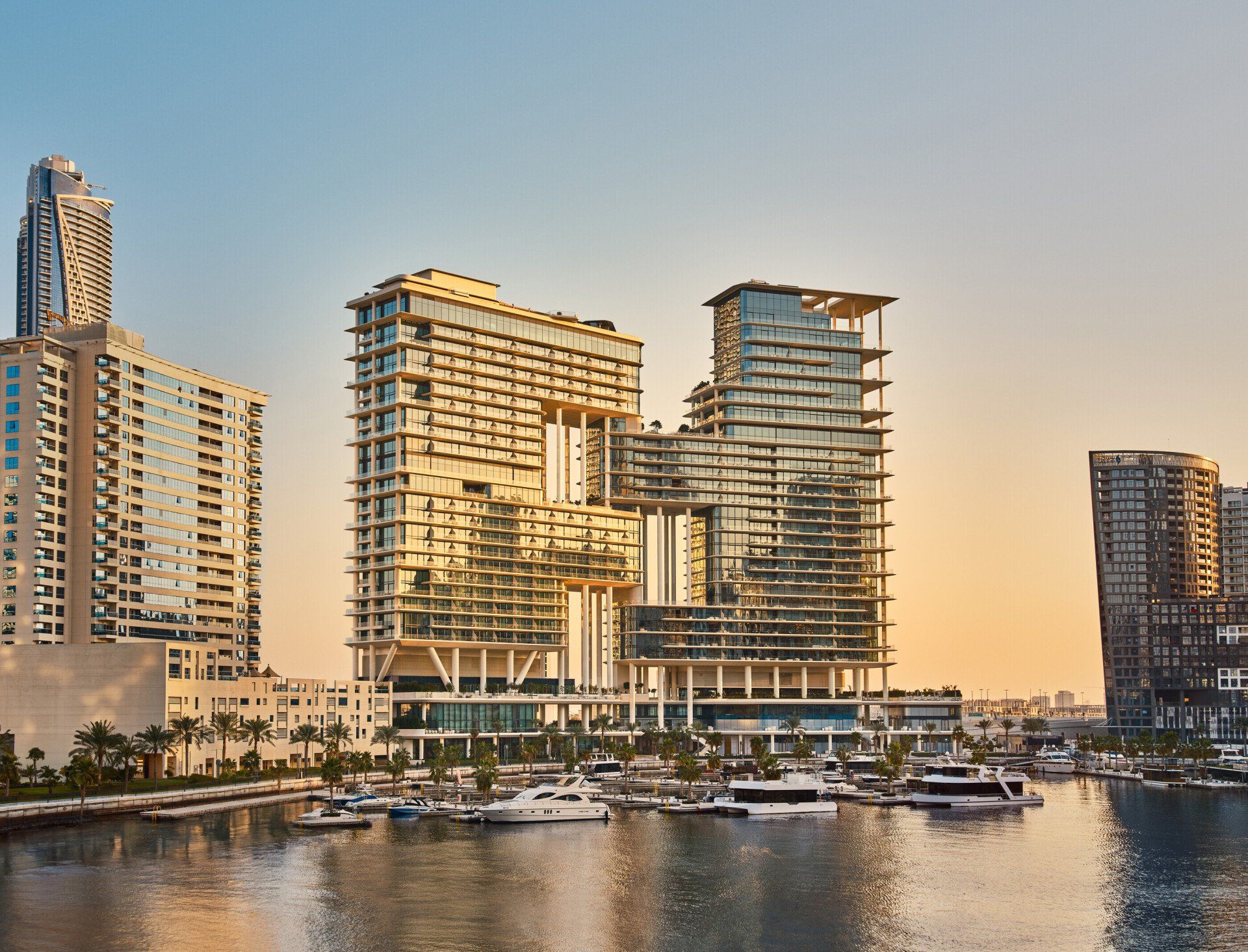The Lana hotel exterior marina view, Dubai